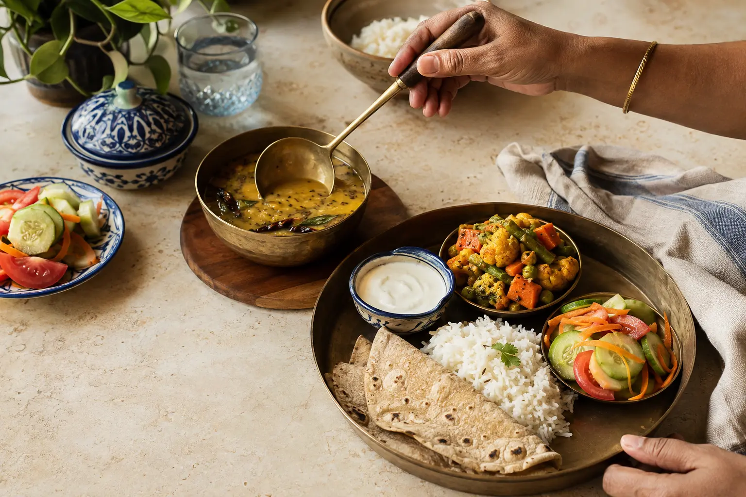 Balanced Indian meal