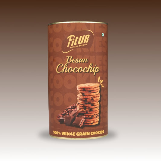 ⁠Besan Choco Chips Cookies | 100% Whole Grain